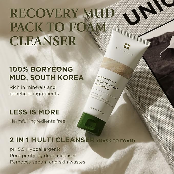 BRMUD Recovery Mud Pack to Foam Cleanser - TokTok Beauty