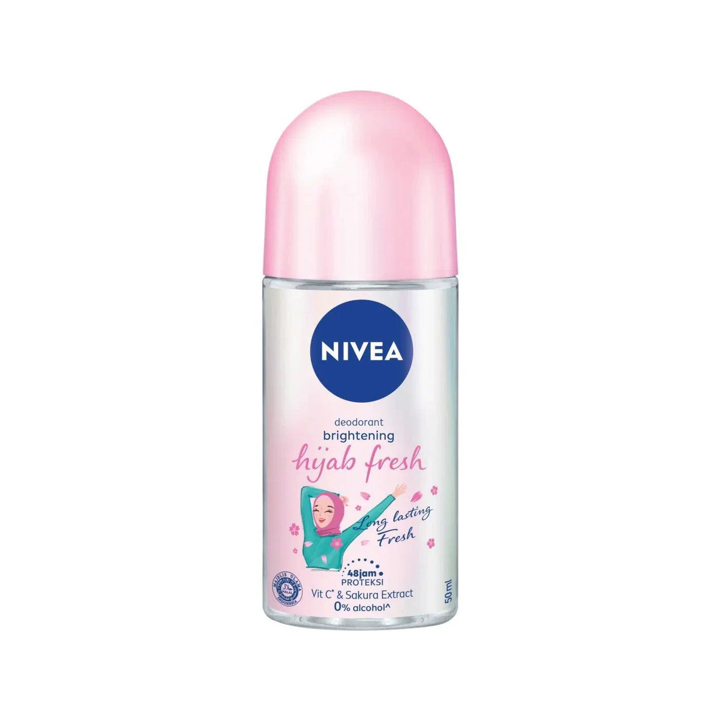 Hijab Fresh Bright & Fresh Vitamin C & Sakura Extract Deodorant Roll On