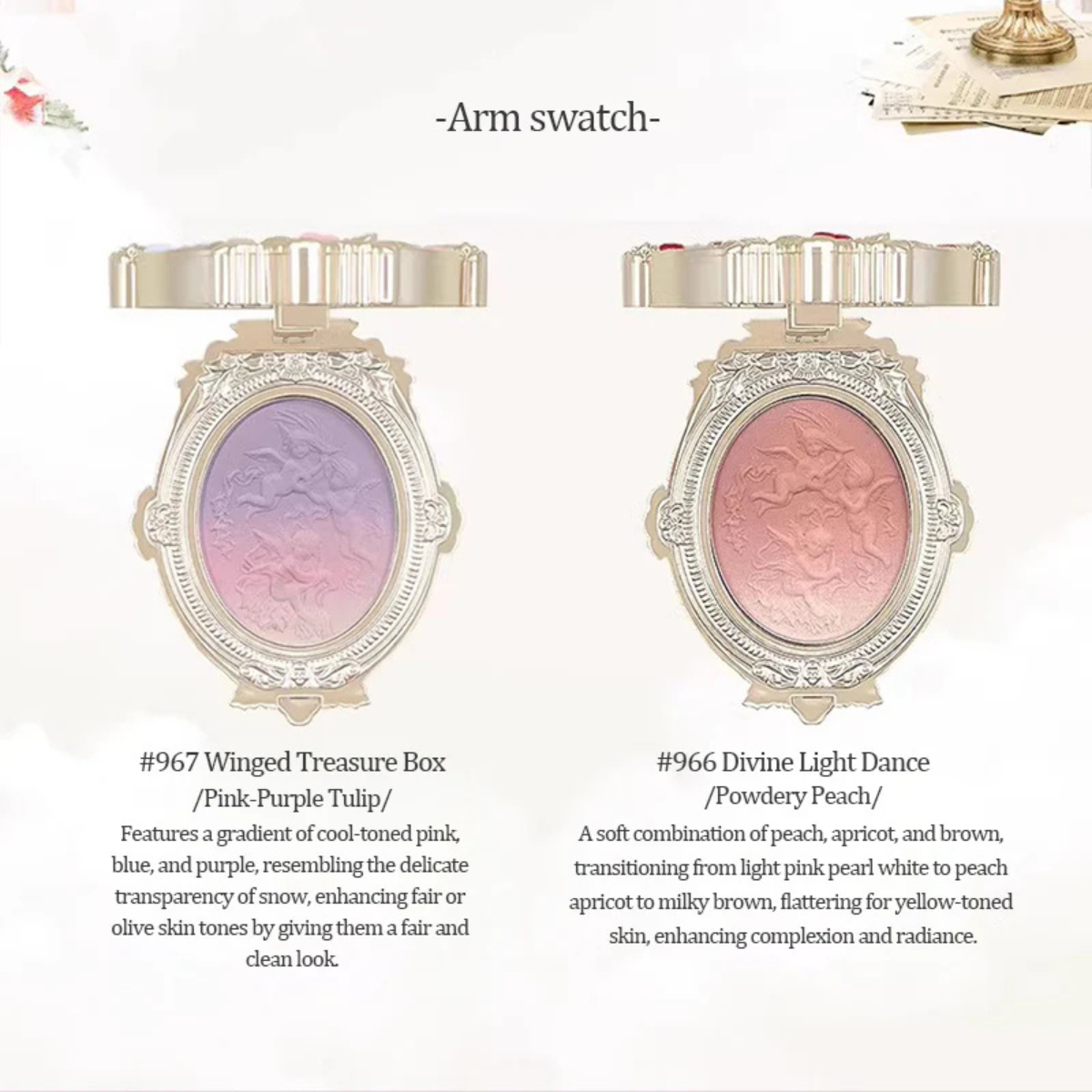 CHEERFLOR Angel Apocalypse Embossed Gradient Blusher - 2 Types - TokTok Beauty
