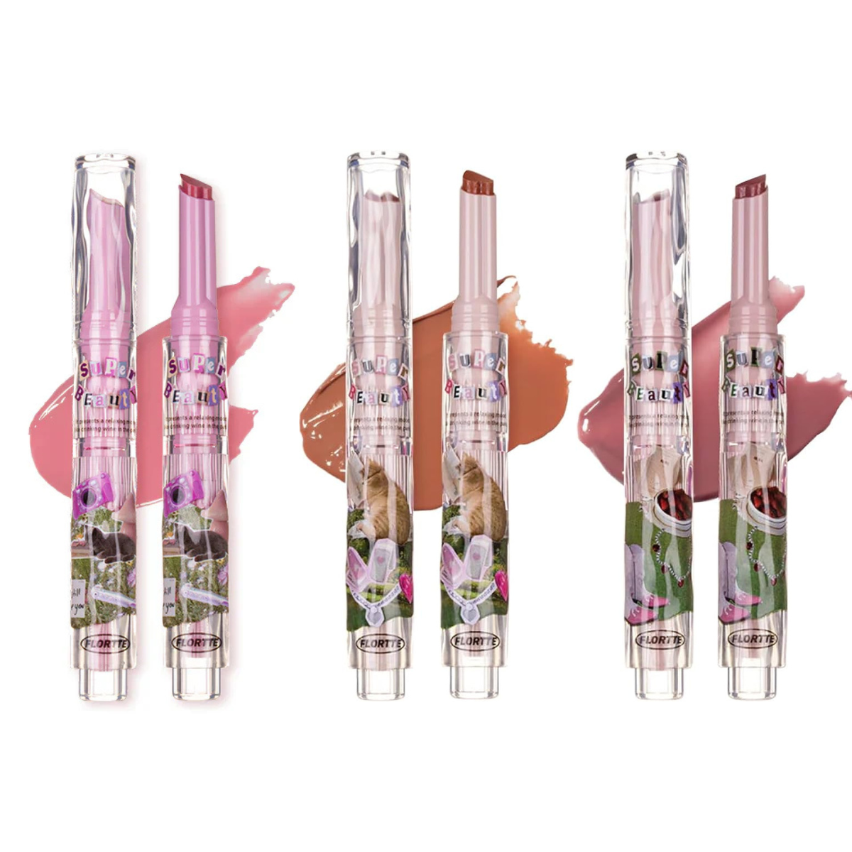FLORTTE Heart-shaped Lipstick (More Colors) - TokTok Beauty