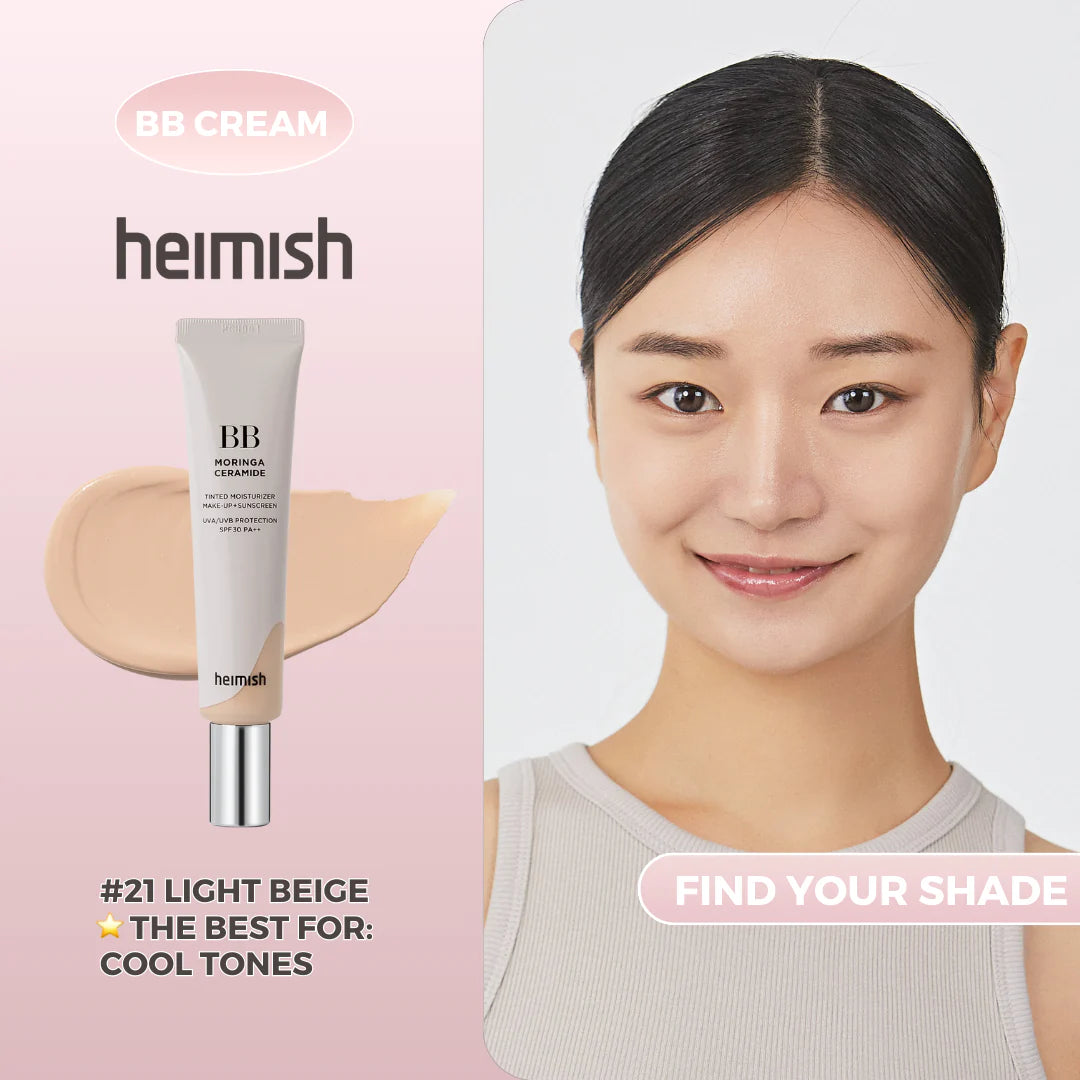 HEIMISH Moringa Ceramide BB Cream - 2 Colors - TokTok Beauty
