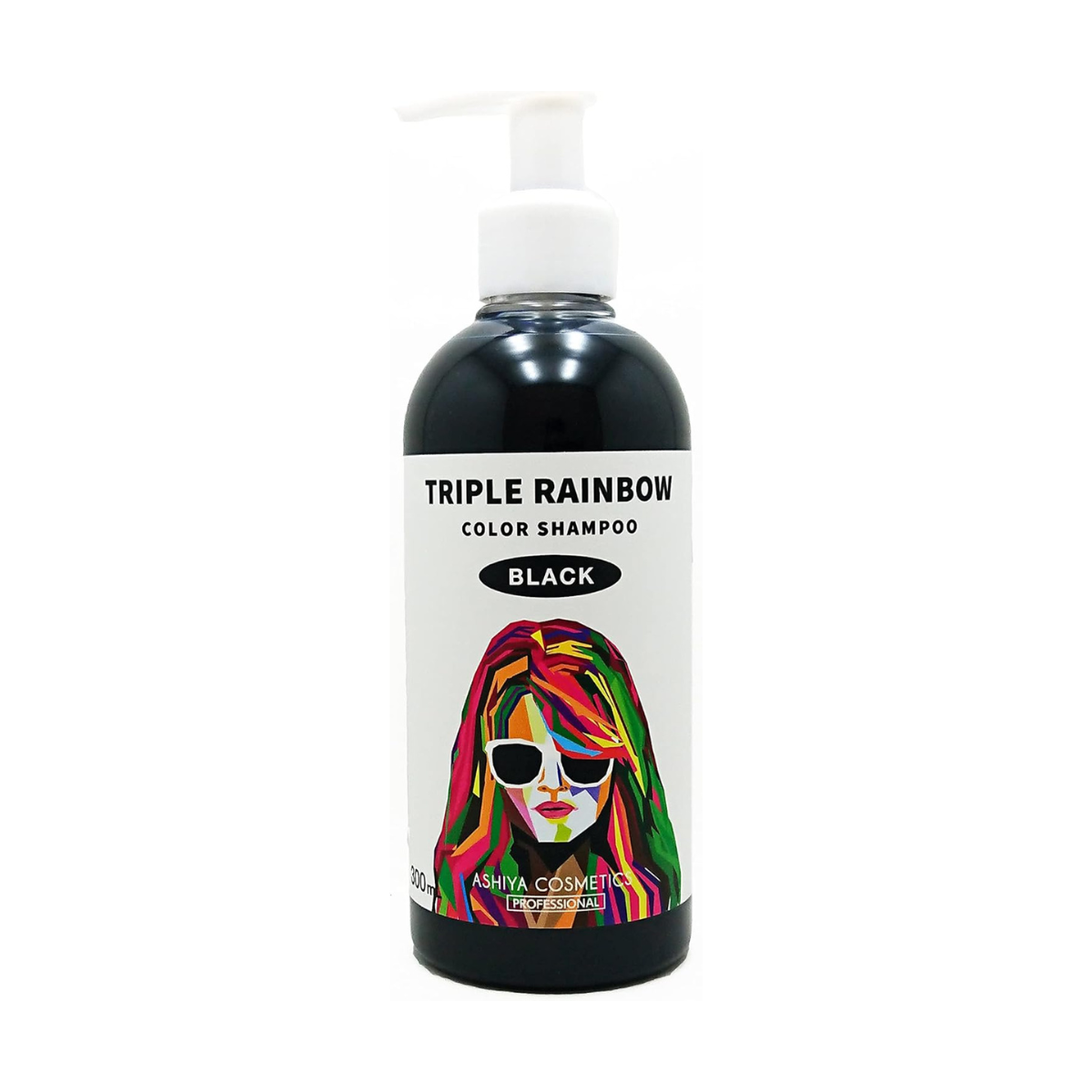 Ashiya Cosmetics Triple Rainbow Color Shampoo (Black) - TokTok Beauty