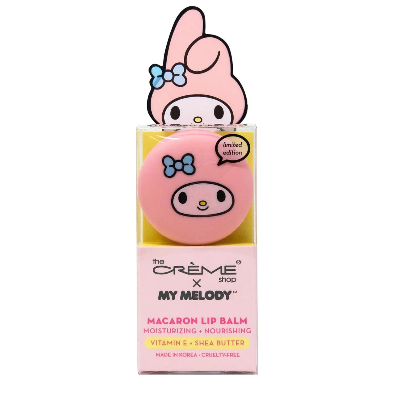 The Creme Shop My Melody Macaron Lip Balm - Strawberry Banana - TokTok Beauty