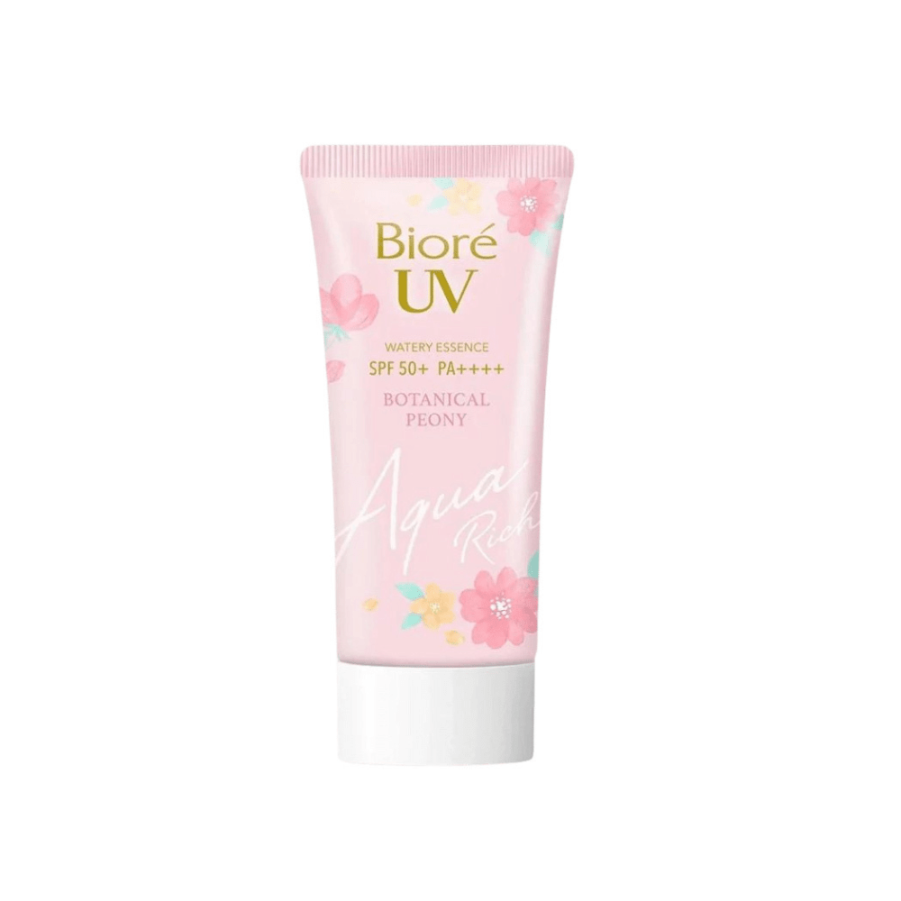 Kao Biore UV Aqua Rich Watery Essence SPF 50+ PA++++ Botanical Peony Edition - TokTok Beauty